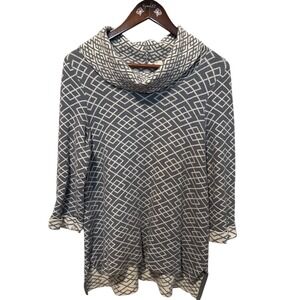 MOTH by Anthropologie Cowl Neck Tunic Sweater Wool Blend Sweater Size M Soft